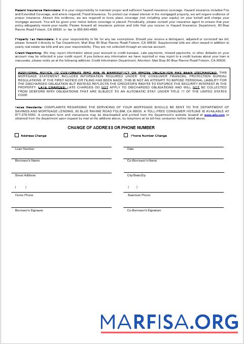 Blank USA ADP mortgage statement in Word and PDF formats 3 example
